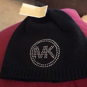 Michael Kors Sequined Signature MK Knit Hat